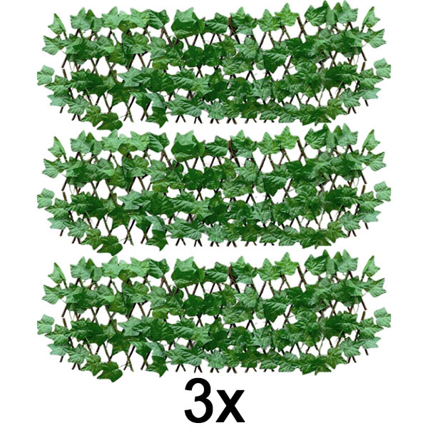 3x Széthúzható kerítés (30 x 80 cm) | GREENFENCE