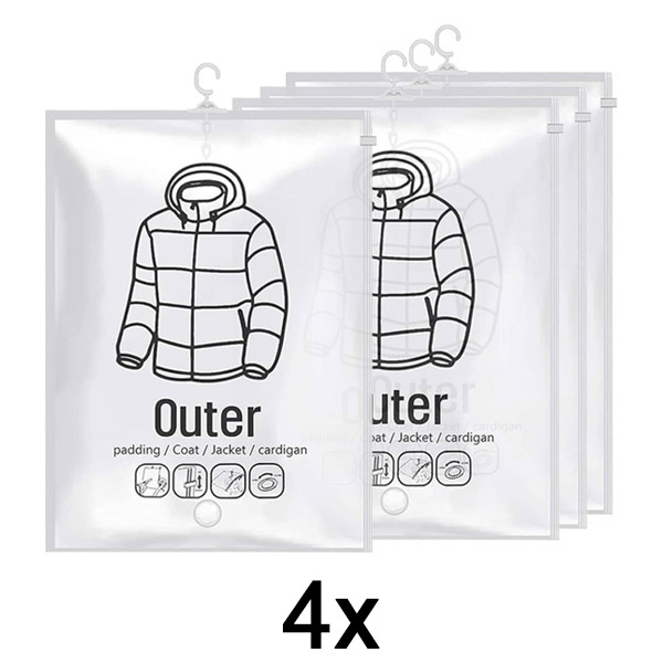 1x Felakasztható vákuumos tárolózsákok – (4 db) | VACUHANG