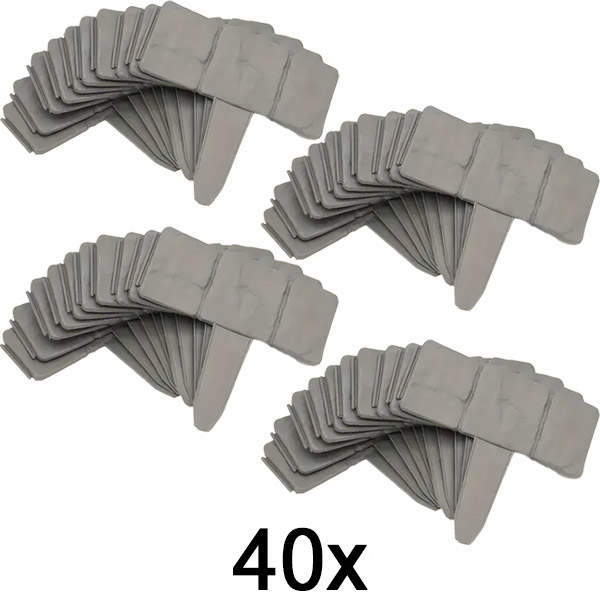 4x Kerti járdaszegély kő stílusban (10 db) | MINIFENCE