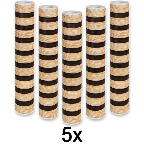 5x Természetes fa hatású falmatrica | LINEWALL